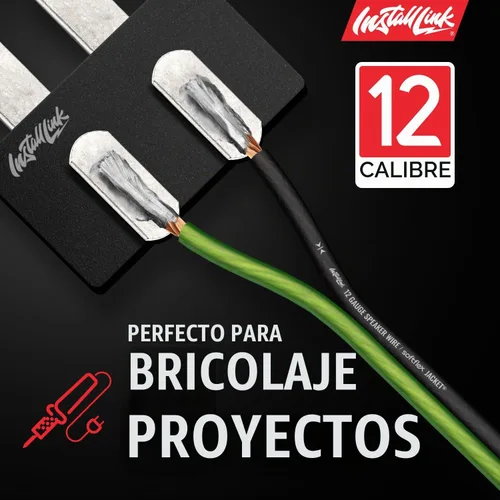 Vista 6 de Install Link Cable de cable de altavoz de calibre 12 AWG (100 pies) estéreo, automóvil o cine en casa, CCA