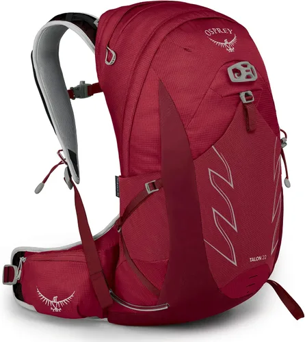 Vista 15 de Osprey Talon 22L Mochila de senderismo para hombre con cinturón de cadera, color azul cerámica, S/M