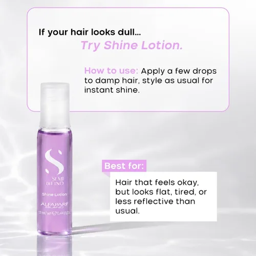 Vista 6 de ALFAPARF MILANO Semi di Lino Shine Loción sin enjuague en suero