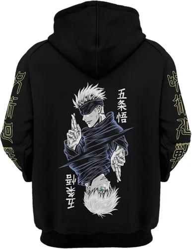 Vista 2 de Unisex Hoodie Pullover Sweatshirt 3D Printing Jujutsu Kaisen Anime Long Sleeve Hoodies