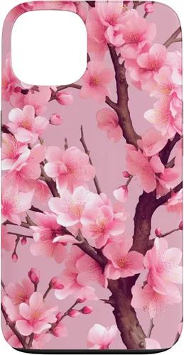 Vista 7 de Sakura Tree Japanese Funda para iPhone 17 con diseño de flores de cerezo rosa