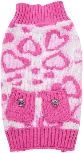 Vista 23 de Suéter de dos patas de algodón acanalado para Halloween, cuello alto a rayas alces estampado de Navidad para Teddy, Chihuahua, Shih Tzu, Yorkshire