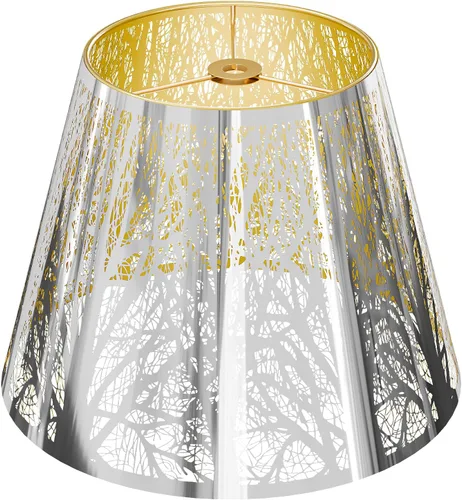 Vista 13 de Pantalla de lámpara de barril pequeño, repuesto de pantalla de flecha grabada de metal Replacement for Table Lamps and Wall Lights, 6'' Top 10