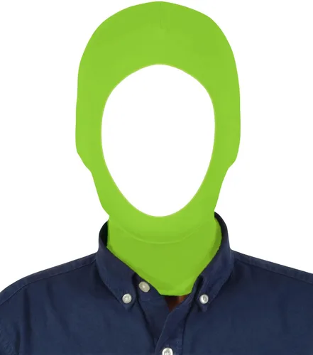 Vista 15 de Máscara unisex con capucha Zentai abierta para fiestas de disfraces