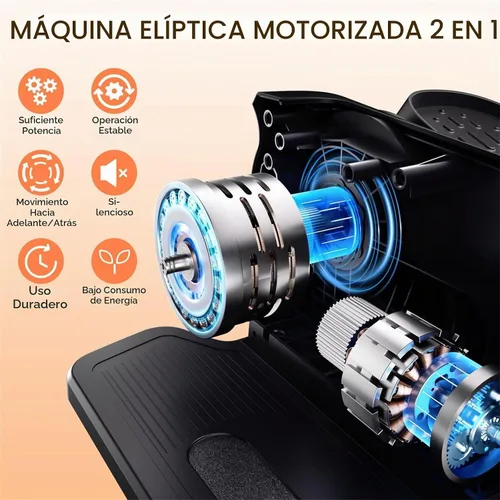 Vista 2 de Under Desk Oval Machine, Morelax Oval Leg Exerciser for Elderly Assembly, Quiet Portable Electric Sit Pedal Exerciser with Resistance Band, Remote