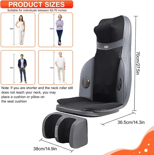 Vista 2 de Cojín eléctrico del masaje para el cuerpo, masajeador de espalda
