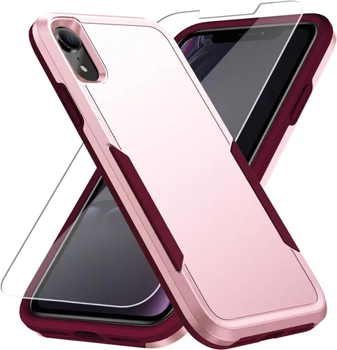 Vista 26 de Funda para iPhone 12 Pro Max, con protector de pantalla, [probada contra caídas de grado militar], resistente, resistente, a prueba de golpes
