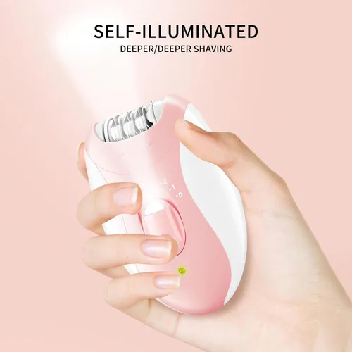 Vista 6 de Depiladoras para mujeres, depiladora facial para mujeres, depiladora facial inalámbrica con 2 velocidades, dispositivo de eliminación de vello