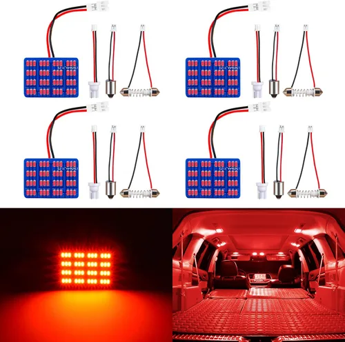 Vista 11 de AUXLIGHT Accesorios de luces LED para interior de automóvil con adaptadores de festoon 194 168 T10 / BA9S / DE3175 6418 211-2 578 Festoon