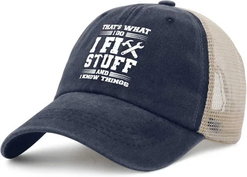 Vista 2 de I Fix Stuff & Know Things Hat for Men - Cool & Funny