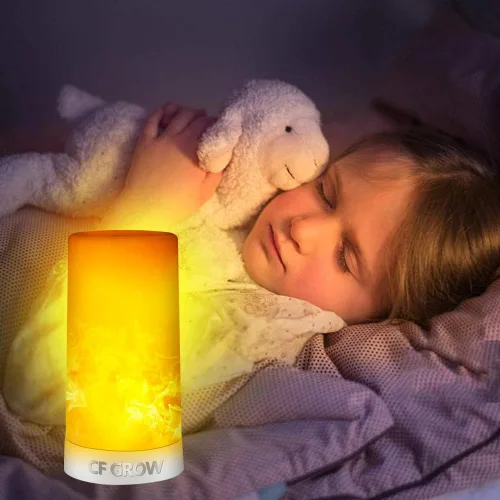 Vista 11 de Luz LED con efecto de llama, recargable por USB, impermeable, regulable, 4 modos, linterna con efecto de detección de gravedad y base magnética