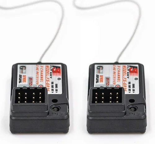Vista 2 de GoolRC 2 receptores Flysky FS-GR3E, AFHDS 2.4GHz 3 canales receptor compatible con Flysky FS-GT2 FS-GT2B FS-GT3B FS-GT3C FZ-IT4S RC Transmisor