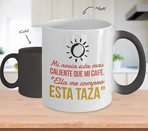 Vista 2 de Regalo para novia Taza de cafe para esposa Regalo para navidad, graduados, profesionales y estudiantes Vaso con afirmaciones positivas