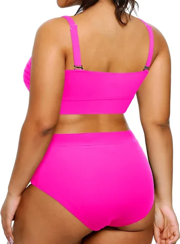 Vista 2 de Tempt Me Traje de baño de dos piezas para mujer de talle alto