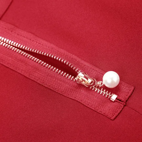 Vista 4 de EXCHIC - falda de tirantes para mujer, acampanada, corta
