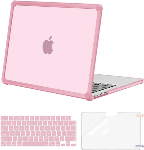 Vista 10 de MOSISO - Funda compatible con MacBook Air de 13 pulgadas M5 2026 M4 M3 M2 2025-2022 A3449 A3240 A3113 A2681, Kit 3 en 1 resistente a las grietas