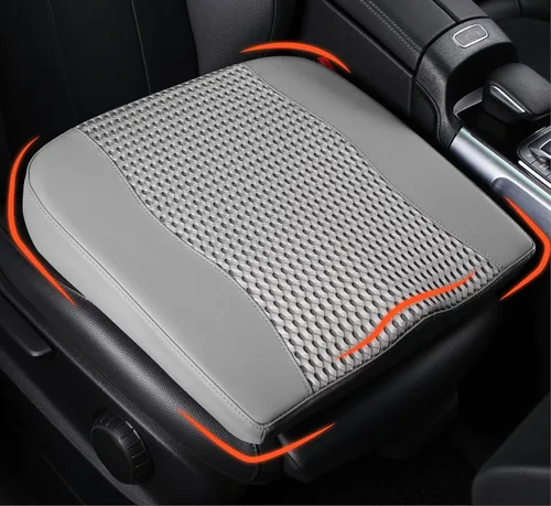 Vista 13 de Lofty Aim Cojín de asiento de automóvil, cómodos cojines de espuma viscoelástica para conducir, alivio del dolor de ciática y espalda baja, almohada