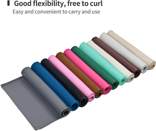 Vista 4 de Mantel individual de silicona para cuencos para comer para perros y gatos, impermeable, antideslizante. Tamaño: (18.5 x 11.5 pulgadas) borde elevado