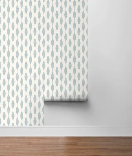 Vista 8 de NextWall Stacy Garcia Home Ditto - Papel tapiz para despegar y pegar (azul ópalo)