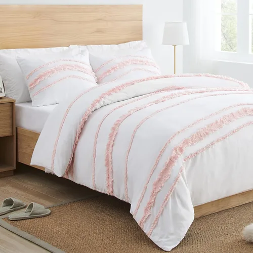 Vista 7 de Sweet Jojo Designs 3-Piece Duvet Cover Queen Size (Cotton Boho Arrow) for Girls/Boys, Teen, Kids Full Size Bedding, Bed in a Bag incl. Duvet Case &