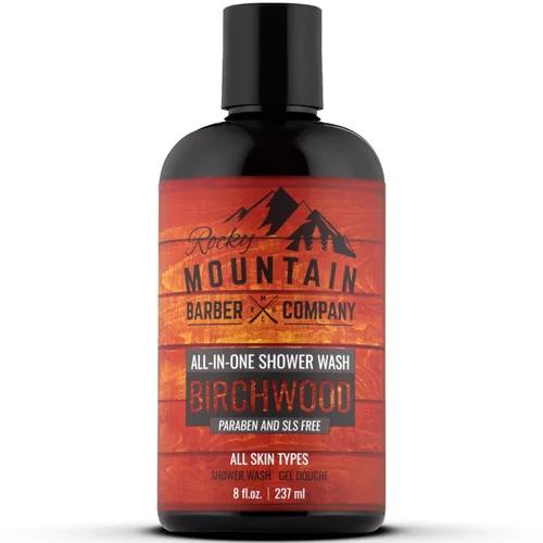 Vista 9 de Rocky Mountain Barber Company Bay Rum - Jabón corporal todo en uno, champú, gel de baño, acondicionador, lavado facial y lavado de barba con jugo