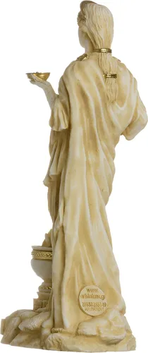 Vista 4 de BEAUTIFUL GREEK STATUES Hestia Goddess of The Hearth, Home Family y The State Statue - Tono dorado de 6.69 pulgadas