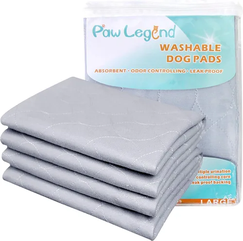Vista 9 de Paw Legend Almohadillas lavables y reutilizables para orina de perro, súper absorbentes (paquete de 2), almohadillas lavables para entrenamiento