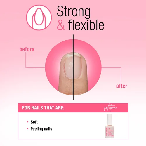 Vista 3 de Nail Tek Ridge Filler Formula 3 - Relleno transparente para uñas, capa base, esmalte fortalecedor de uñas para uñas duras y quebradizas, 0.5 onzas