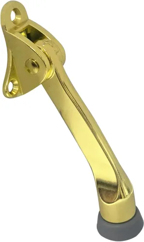 Vista 12 de QCAA Soporte de puerta de Kickdown resistente, 4", Zinc Die Cast, Cobre antiguo, Hecho en Taiwán