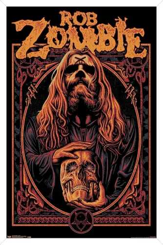 Vista 13 de Trends International Rob Zombie - Warlock Wall Poster, 14.725" x 22.375", Barnwood Framed Version