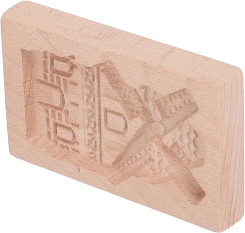 Vista 8 de Fdit Molde De Madera De Haya Para Galletas Galletas Crisp Lavable Biscuit Press Sello Para Cocina, Hornear (Molde De Madera De Haya)