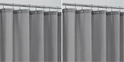 Vista 40 de ALYVIA SPRING Forro de Cortina de Ducha de Tela Extra Largo Impermeable - 72" x 96", Suave y Ligero Cortina de Ducha X-Larga con 3 Imanes, Lavable a