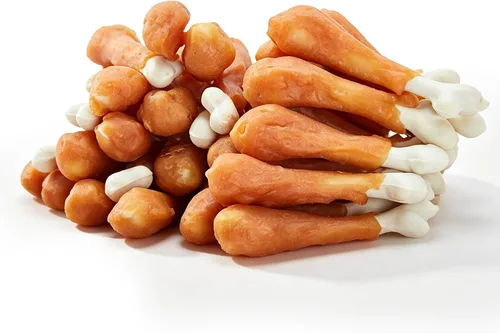 Vista 10 de Jungle Calling - Golosinas masticables de pollo y calcio para perros, hueso sin cuero crudo, 10.6 onzas For Teeth Cleaning & Fresh Breath, Natural