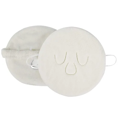 Vista 5 de BLACKCROWN Mascarilla de toalla de 3 agujeros, reutilizable, compresa fría y caliente, vaporizador facial, hidratante, belleza, cuidado de la piel