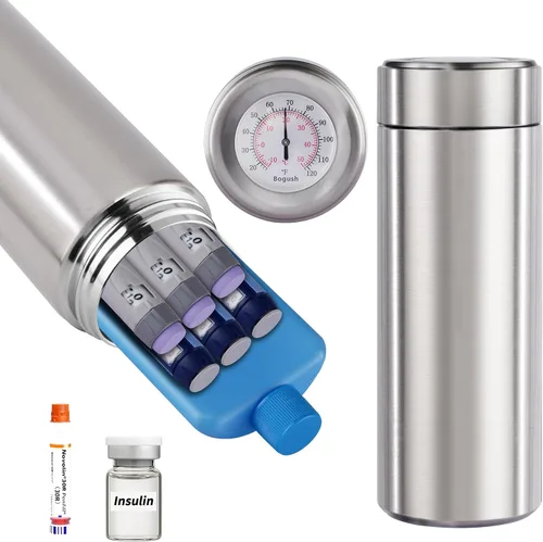 Vista 9 de Enfriador de Bolígrafos de Insulina 60H Sostiene 6-8 Bolígrafos Estuche de Viaje Enfriador de Medicamentos para Viajes Aprobado por TSA Enfriador