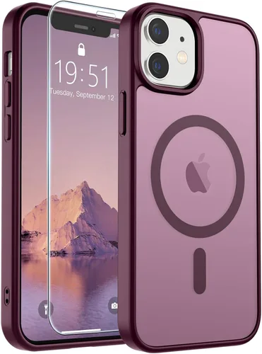 Vista 311 de SUPFINE Funda magnética para iPhone SE 2022 (3ª)/2020 (2ª), iPhone 8 (compatible con MagSafe) (protección contra caídas de grado militar), funda