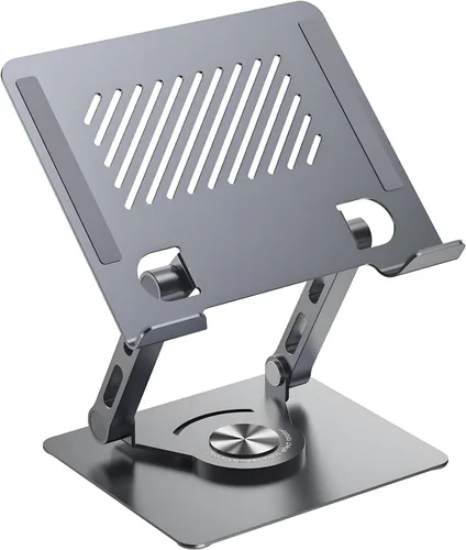 Vista 7 de GuaziV Soporte giratorio de 360° para tableta, soporte ajustable para tablet iPad para escritorio, soporte giratorio plegable para iPad