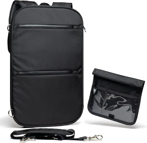 Vista 13 de Bolsa FLEX Faraday para laptops, tabletas y dispositivos electrónicos de tamaño mediano ~ Defensa de seguimiento/piratería ~ Backwoods Camo