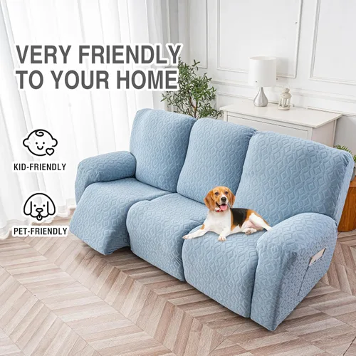 Vista 106 de Gennia Funda Impermeable para Silla Reclinable, Fundas Elásticas para Sofá Reclinable con Bolsillos, Fundas Lavables para Silla Reclinable Lazy Boy