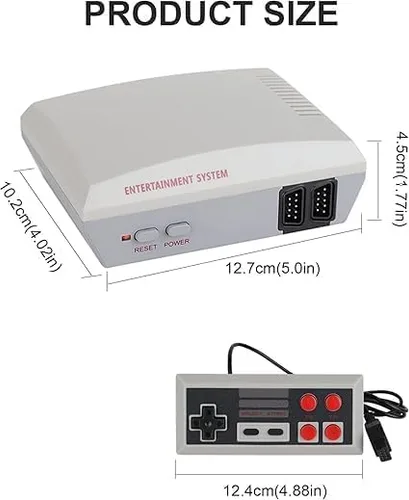 Vista 4 de Consola de juegos retro para TV con más de 300 juegos clásicos 2 controladores con cable