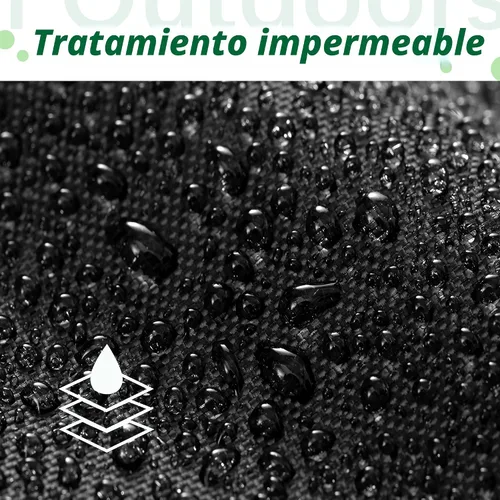 Vista 3 de Himal Outdoors Funda para cortacésped de giro cero, poliéster Oxford 600D resistente, protección UV, ajuste universal con cordón y bolsa