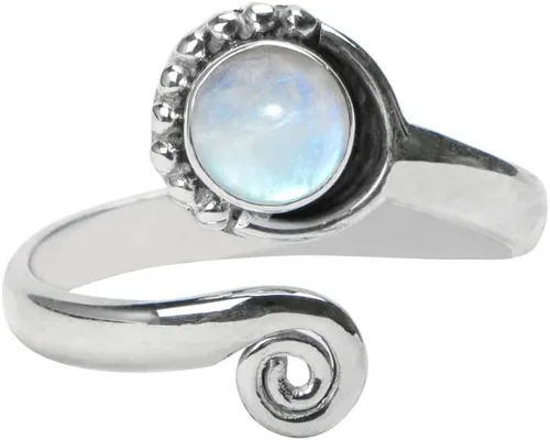 Vista 64 de Anillo de dedo del pie de piedra preciosa de plata de ley 925, joyería para el cuerpo, anillo de dedo del pie de la mano de la mano de la piedra