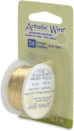 Vista 36 de Artistic Wire - Alambre para manualidades (calibre 10, 1,5 m, latón resistente a las manchas)