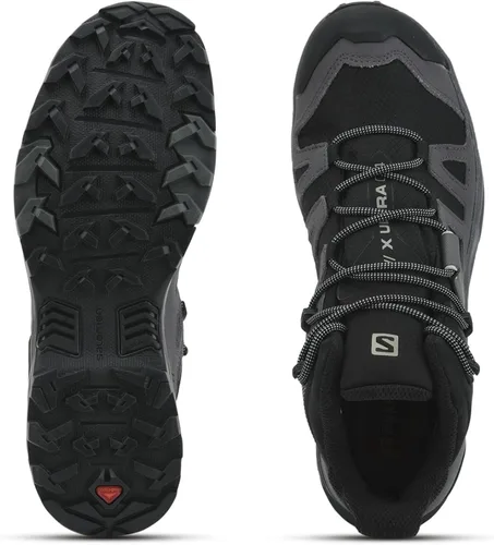 Vista 6 de Salomon Botas de senderismo X Ultra 4 Mid Gore-tex para hombre Gris Negro M