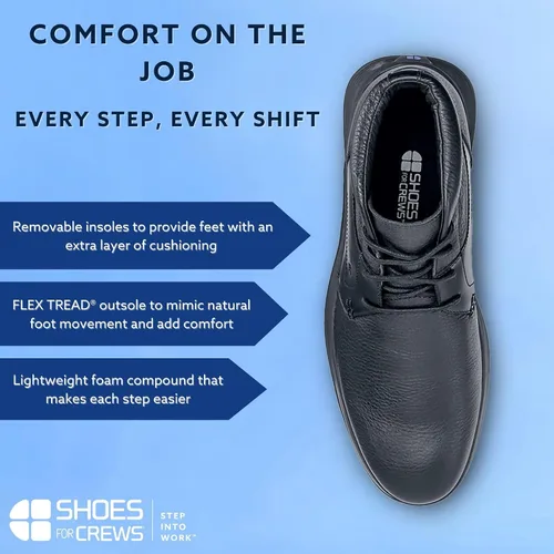 Vista 5 de Shoes for Crews Holden, Tenis de trabajo antideslizantes para hombre