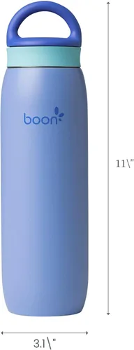 Vista 7 de Boon Frosh Enfriador Portátil de Leche Materna - Enfriador de Leche Materna de Acero Inoxidable - Envase de Almacenamiento de Leche Portátil de Azul