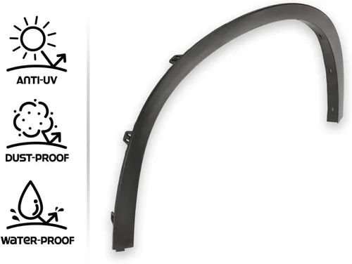 Vista 3 de G-PLUS Molduras de arco de rueda delantera izquierda compatibles con BMW X1 2012 2013 2014 2015, protector de cubierta de rueda delantera