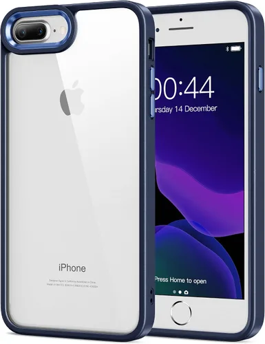 Vista 120 de HOOMIL Funda para iPhone 7 Plus/iPhone 8 Plus de 5.5 Pulgadas, sin amarillamiento, protección contra caídas, cubierta trasera dura transparente