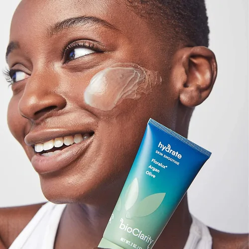 Vista 2 de BioClarity Gel hidratante para batidos para la piel, hidratación 24 horas, para piel normal y grasa, fórmula 100% vegana, ingredientes limpios