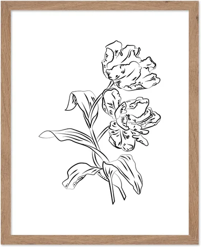 Vista 81 de Poster Master Póster Plumeria - Impresión de flores retro, arte floral, arte de flores tropicales, arte de línea - Arte de boceto - Arte abstracto